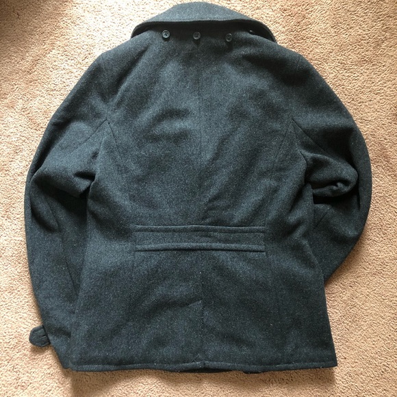 AE Black Pea Coat - Picture 4 of 5